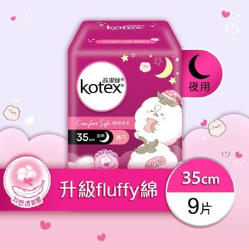 Kotex - Comfort Soft Slim Wing 35cm 9pcs  
