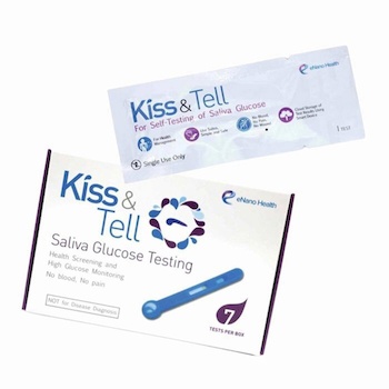 Kiss & Tell Saliva Rapid Blood Glucose Test Strips (7 individually packed per box) EH001 Fixed Size