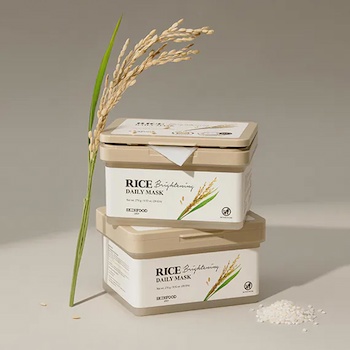SkinFood Rice Daily Brightening Exfoliating Cleanser Mask 30 sheets