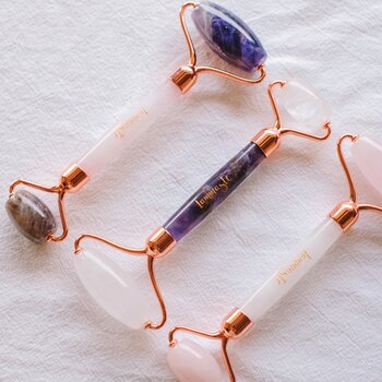 Facial Roller | Amethyst | Rose Quartz  