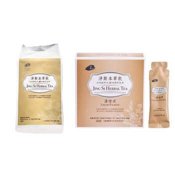 JING SI JING SI HERBAL TEA & JING SI HERBAL TEA LIQUID PACKETS SET 1 pack + 1 box