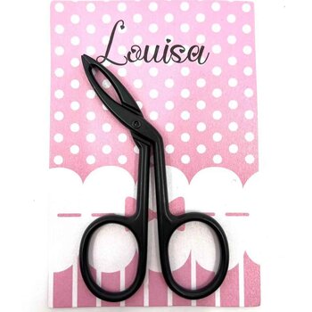 LOUISA LOUISA Professional Eyebrow Pliers (Black) Fixed Size