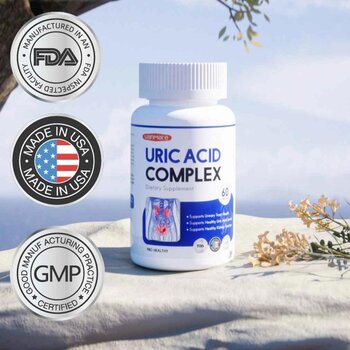 Vanmate Uric Acid Complex FDA & GMP certification 60 cap