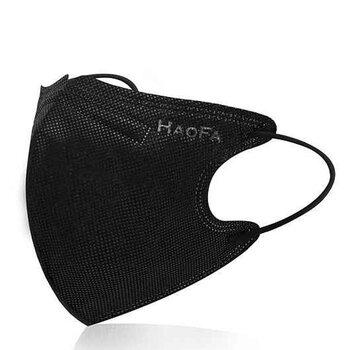 HAOFA 3D N95 Medical Mask (Taiwan N95 Specification) Black M Size 30