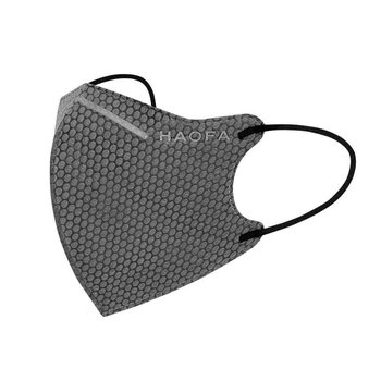 HAOFA 3D N95 Medical Mask (Taiwan N95 Specification) Hive grey | 30pcs M Size Fixed Size
