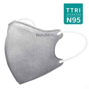 HAOFA 3D N95 Medical Mask (Taiwan N95 Specification) Original Carbon | 30pcs M Size Fixed Size