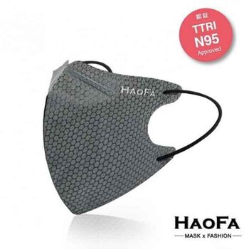 HAOFA 3D airtight three-dimensional medical mask (Taiwan N95 specification) Hive activated carbon | 30 S Size upgrades Fixed Size