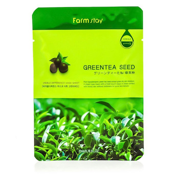 Farm Stay Visible Difference Mask Sheet(Green Tea Seed) 23mlx10pcs