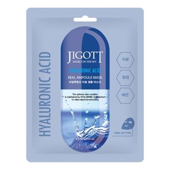 Jigott Real Ampoule Mask- # Hyaluronic Acid 27mlX10pcs