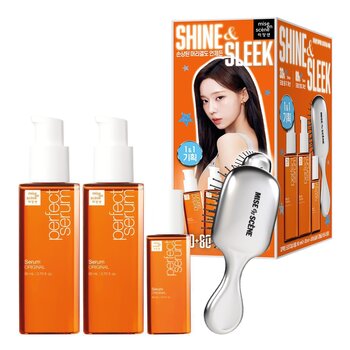 Mise en Scene Perfect Repair Serum Gift Set Original (80ml + 80ml + 30ml + hair brush) 4 pcs/set