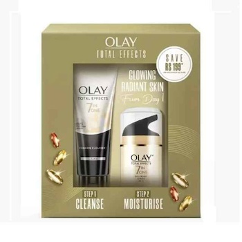 Olay Total Effects 7 in1 Day Cream SPF15 + Foam Cleanser Set 2pcs Day Cream+Foam 