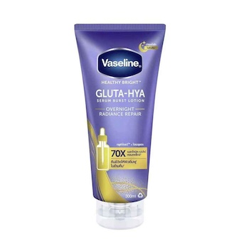 ワセリン Vaseline Healthy Bright Gluta-Hya Serum Burst Lotion Overnight Radiance Repair 300 ml