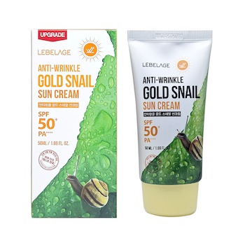 Lebelage Anti Wrinkle Gold Snail Sun Cream SPF50+ PA++++ 50 ml