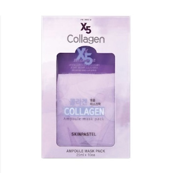 SKINPASTEL Premium x5 Collagen Ampoule Mask Pack 10pcs