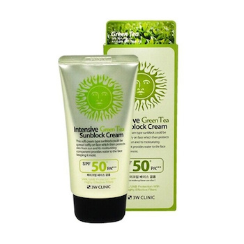 3W Clinic Intensive Green Tea Sunblock Cream 70 ml