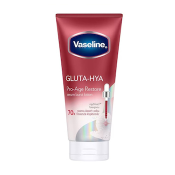 Vaseline Healthy Bright Gluta Hya (70X) Serum Burst Lotion Pro Age Restore 290 ml