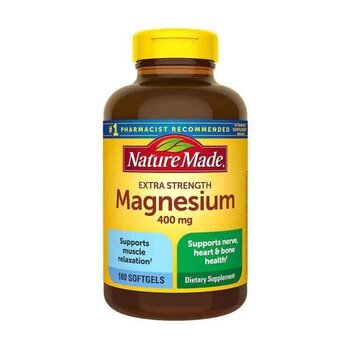 Nature Made Magnesium 400mg Dietary Supplement 180 Softgels