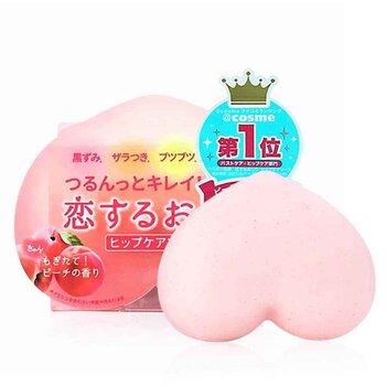 Pelican Peach Scented Exfoliate Whitening Hip Care Soap 80gx3pc