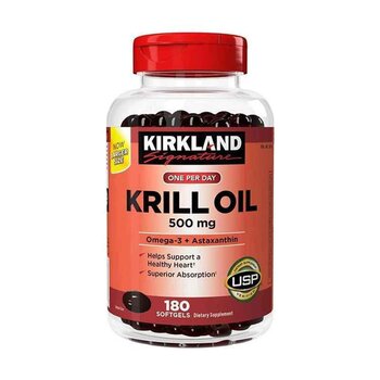 Kirkland Krill Oil 500mg 180 Softgels