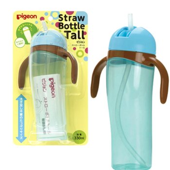 Pigeon Botella alta de paja - # Azul 330ml