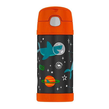 THERMOS FUNtainer Stainless Steel Vacuum Insulated Drink Bottle (Space Shark) 355ml