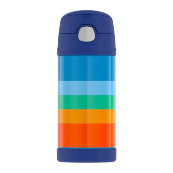 THERMOS FUNtainer Stainless Steel Vacuum Insulated Drink Bottle (Multicolor) 355ml