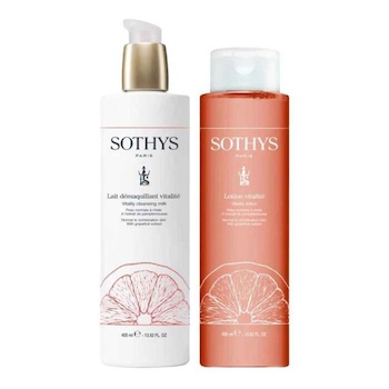 Sothys Vitality Cleansing Milk and Lotion Set 2 x 400ml