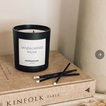 Ambustum Ambustum Sandlewood Musk Scented Candle Fixed Size