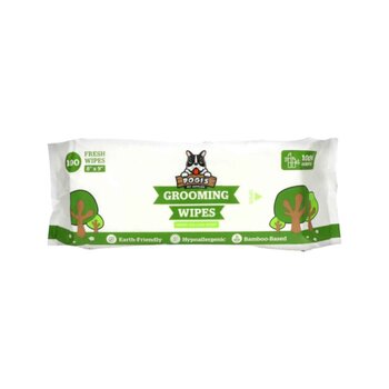 Pogi's 寵物護理濕巾 - 綠茶香 (100張/包) 20 x 23 厘米- # Green tea 100pcs