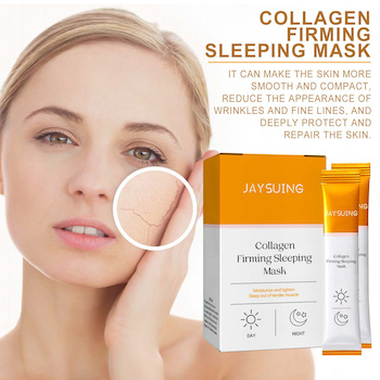 jinwell 20pcs Collagen Moisturizing Firming Anti Wrinkle Smear Mask Fixed Size