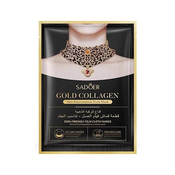 SADOER SADOER Gold Collagen Neck Rejuvenation Mask Lightens Neck Lines, Lifts and Firms Neck Mask (25ml/piece) Fixed Size