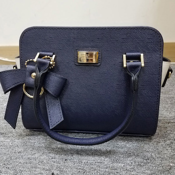jinwell Donkie Women's Shoulder Bag Navy Blue x White - # Navy Blue Navy Blue