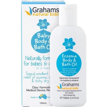 Grahams Natural Alternatives 嬰兒濕疹修護沐浴油 100ml- # fixed fixed size