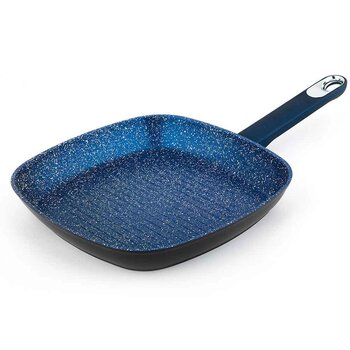 Carl Schmidt Sohn Marburg 28cm Forged Aluminum Grill pan (Blue coating & blue handle) 28cm
