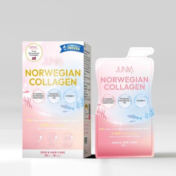 JUMIA Norweigan Collagen Drink Double effect patented formula for hair growth & beauty (EXP: 2027/01)- # Norweigan Collagen Drink 30g*10packs