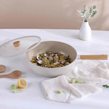 Neoflam Fika 30cm Wok with Glass Cover (Suitable for IH) 0