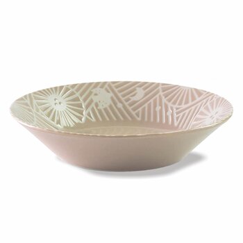 Minoro Touki Minoyaki KAFU 21.5CM pasta plate (Apricot Brown)- # Apricot Brown Picture Color