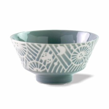 미노로 도키 Minoro Touki Minoyaki KAFU 12.8CM Ceramic bowl (Mint Blue)- # Mint Blue Picture Color