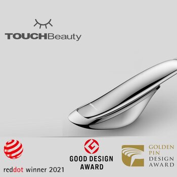 TOUCHBeauty UK Brand 2 in 1 Ultrasonic Scrub Device (TB 1769)- # White/Silver Fixed size