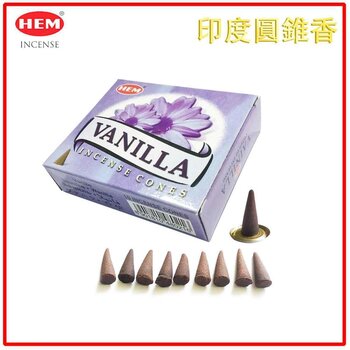 HEM HEM - (Buy 1 Get 2 Free)VANILLA Incense Cone Natural India Handmade meditating cones HCONE-VANILLA Fixed size