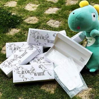 V Caresee KF94 RAW-WHITE DINOSAUR 3D Masks Individual package Size S (10pcs) Fixed Size