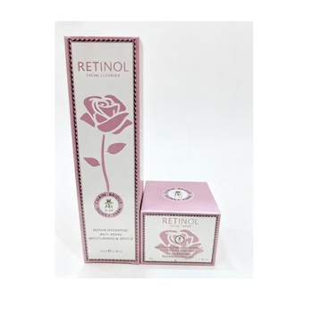 Chain Bridge Honey Farm Chain Bridge Honey Farm Retinol Rose Skin Care Set Anti Aging Facial Cleanser Wrinkle Repair Cream 150ml