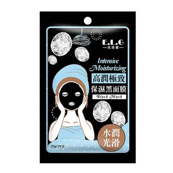 E.L.G Intensive Moisturizing Black Mask 6pcs