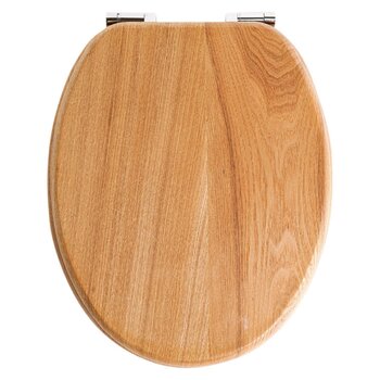 INFINITE Brest Oak Veneer Toilet Seat Fixed Size