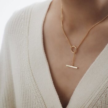 eclater jewellery Apolline Necklace- # Gold 48cm