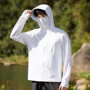 ETMall SIMBOO Spring Summer 2026 UPF100 Lightweight Breathable Outdoor Sports Sun Protection Shirt LB7030 Glacier Gray Men's XL