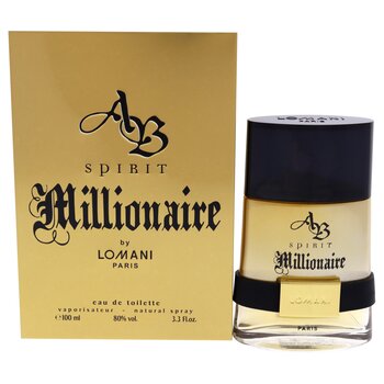 Lomani AB Spirit Millionaire by Lomani for Men - 3.3 oz EDT Spray 3.3 oz