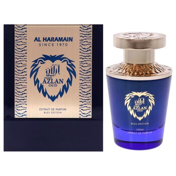 Al Haramain Azlan Oud Bleu by Al Haramain for Men 3.33 oz