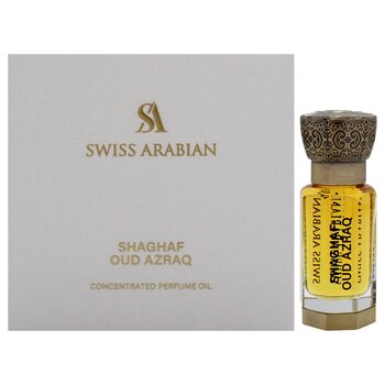 Swiss Arabian Shaghaf Oud Azraq by Swiss Arabian for Unisex Parfum Oil 0.4 oz
