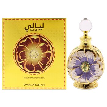 Swiss Arabian Aceite perfumado Layali de Swiss Arabian para mujer 0.5 oz